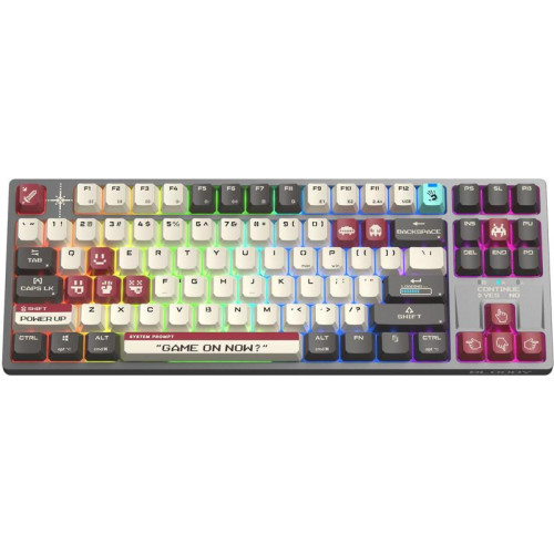 Клавиатура A4Tech Bloody WS87 механическая серый/красный USB беспроводная BT/Radio Multimedia for gamer LED (WS87)