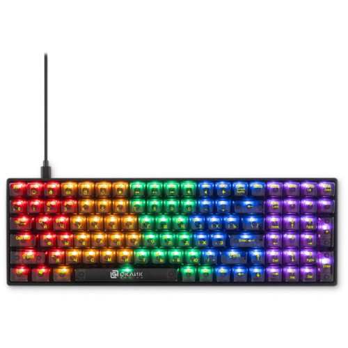 Клавиатура Oklick 915GK механическая черный USB for gamer (1790371) Клавиатура Oklick 915GK механическая черный USB for gamer (1790371)