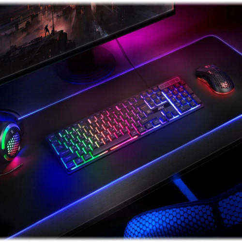 Клавиатура Defender Arx GK-196L RU черный USB for gamer LED Клавиатура Defender Arx GK-196L RU черный USB for gamer LED