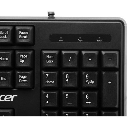 Клавиатура Acer OKW301 черный USB Multimedia для ноутбука (ZL.KBDCC.01A)