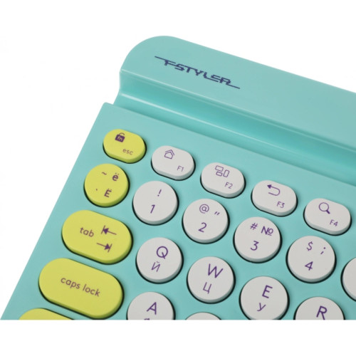 Клавиатура A4Tech Fstyler FBK30 зеленый USB беспроводная BT/Radio slim Multimedia (FBK30 AVOCADO)