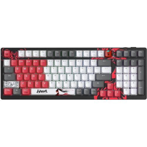 Клавиатура A4Tech Bloody WS98 Naraka механическая серый/красный USB беспроводная BT/Radio Multimedia for gamer LED (WS98)