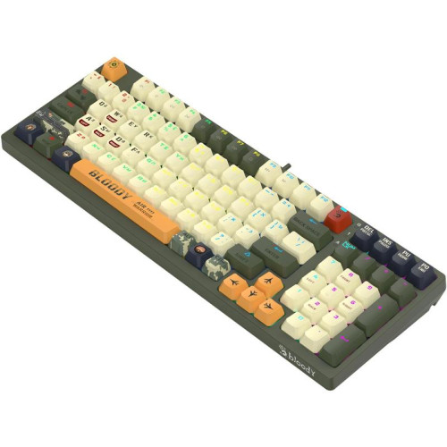 Клавиатура A4Tech Bloody S98 Aviator механическая зеленый USB for gamer LED (S98 AVIATOR)