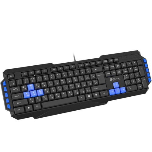Клавиатура Oklick 750G FROST WAR черный/черный USB Multimedia for gamer (337452)