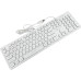 Клавиатура Oklick 420MRL белый USB slim Multimedia LED