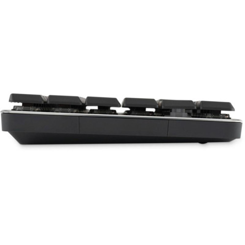 Клавиатура Oklick K615X механическая серый/серебристый USB slim Multimedia for gamer LED (1934413)