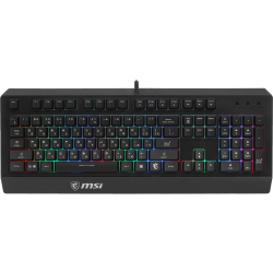 Клавиатура MSI VIGOR GK20 RU черный USB Multimedia for gamer LED (подставка для запястий)