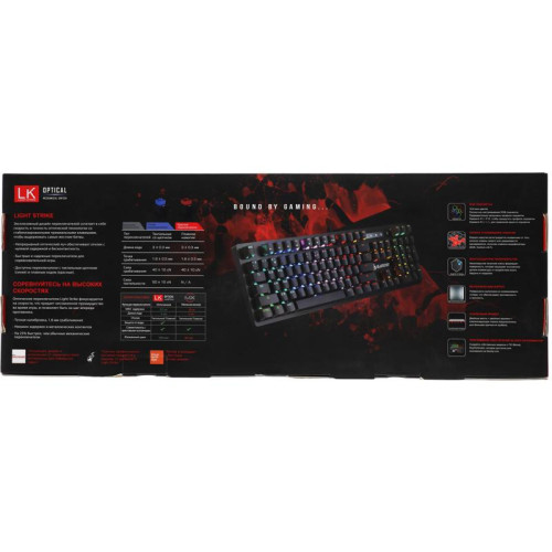 Клавиатура A4Tech Bloody B820R механическая черный USB for gamer LED (B820R BLACK (RED SWITCH))