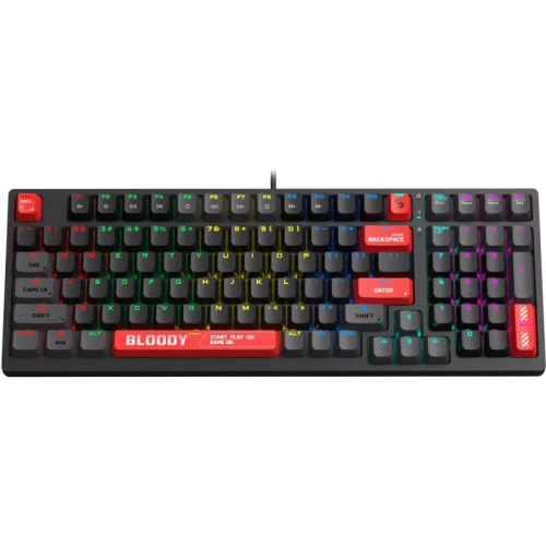 Клавиатура A4Tech Bloody S98 механическая черный/красный USB for gamer LED (S98 RED)