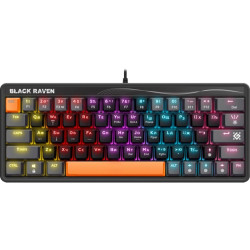 Клавиатура DEFENDER MECHANICAL BLK RAVEN GK-417 RU RGB 45414