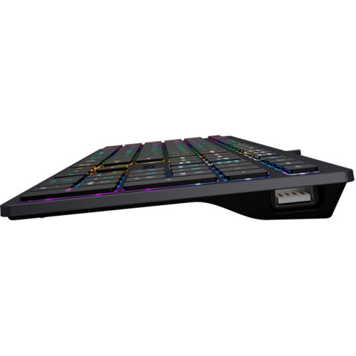 Клавиатура A4Tech Fstyler FX60H серый USB slim LED (FX60H GREY/NEON)