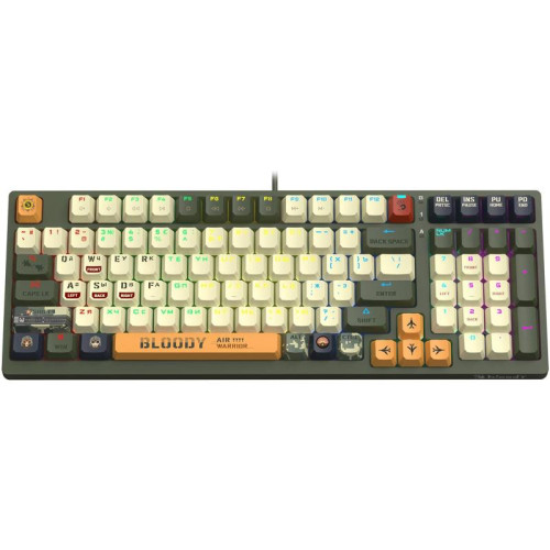 Клавиатура A4Tech Bloody S98 Aviator механическая зеленый USB for gamer LED (S98 AVIATOR)