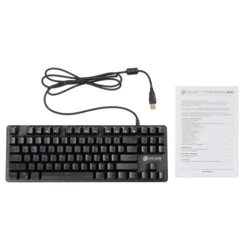 Клавиатура Oklick 969G SHOTGUN механическая черный USB Multimedia for gamer LED
