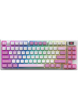 Клавиатура MSI Forge GK600 механическая белый/фиолетовый USB беспроводная BT/Radio Multimedia for gamer LED (S11-43RUQ01-HH9)