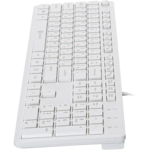Клавиатура Oklick 500M белый USB slim Multimedia