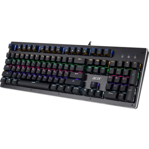 Клавиатура Acer OKW127 механическая черный USB Multimedia for gamer LED (ZL.KBDEE.00H)