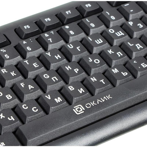 Клавиатура Oklick 180V2 черный USB (1185956)