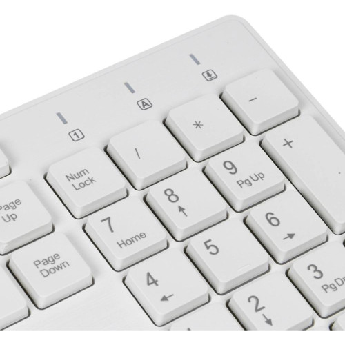 Клавиатура Oklick 500M белый USB slim Multimedia