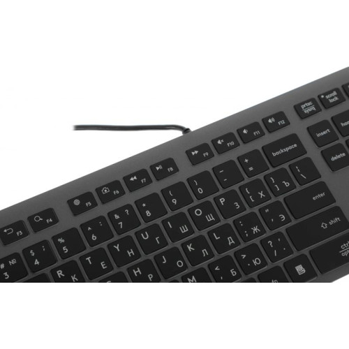 Клавиатура A4Tech Fstyler FX60H серый USB slim LED (FX60H GREY/WHITE)