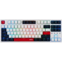Клавиатура Acer OKR302 механическая белый USB беспроводная BT/Radio Multimedia for gamer для ноутбука LED (ZL.KBDEE.016)