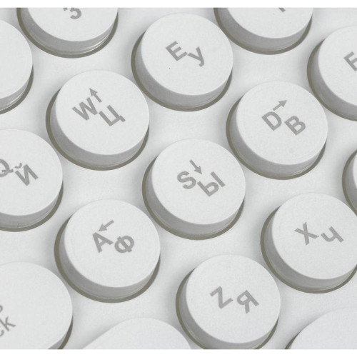 Клавиатура Oklick 420MRL белый USB slim Multimedia LED