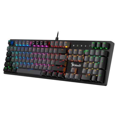 Клавиатура A4Tech Bloody B820R Dual Color механическая черный/серый USB for gamer LED (B820R GREY (BLUE SWITCH))