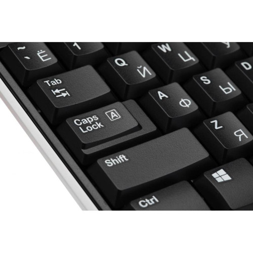 Беспроводная Клавиатура LOGITECH K270 RUS BLACK/ WHITE 920-003058
