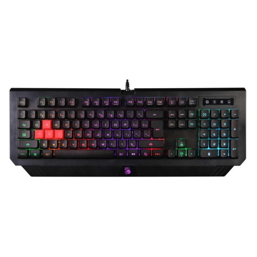 Клавиатура A4Tech Bloody B120N черный USB Multimedia for gamer LED (подставка для запястий) (B120N)