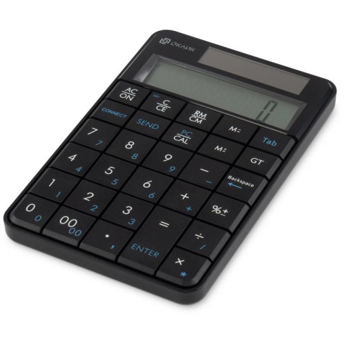 Числовой блок Oklick K604W черный USB беспроводная slim для ноутбука (1979325)