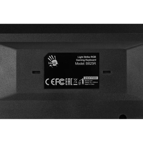 Клавиатура A4Tech Bloody B825R механическая черный USB for gamer LED (подставка для запястий) (B825R (RED SWITCHES))