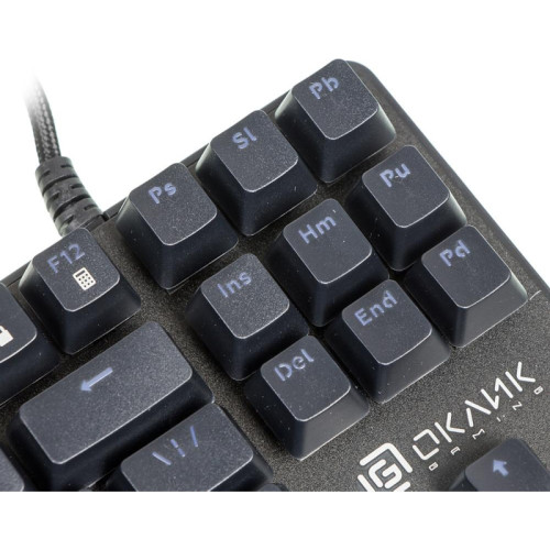 Клавиатура Oklick 969G SHOTGUN механическая черный USB Multimedia for gamer LED