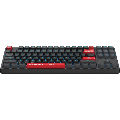 Клавиатура A4Tech Bloody AT87 Renegade механическая черный/зеленый USB for gamer LED (AT87)