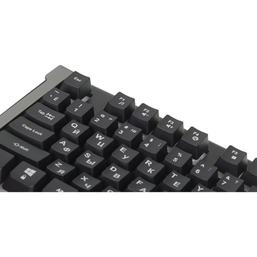 Клавиатура Oklick 710G BLACK DEATH черный/оранжевый USB Multimedia for gamer LED (476393)
