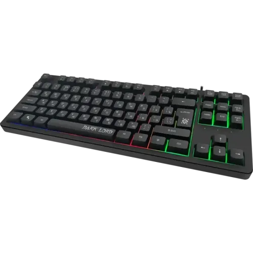 Клавиатура DEFENDER USB DARK LORD GK-580 RU BLACK 45580