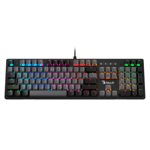 Клавиатура A4Tech Bloody B828N механическая черный/серый USB for gamer LED (B828N (GREY+BLACK))