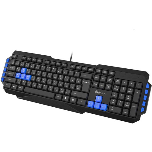 Клавиатура Oklick 750G FROST WAR черный/черный USB Multimedia for gamer (337452)
