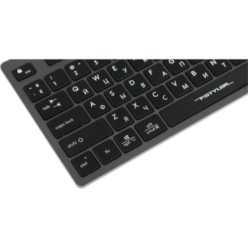 Клавиатура A4Tech Fstyler FBX50C черный USB беспроводная BT/Radio slim Multimedia (FBX50C GREY)
