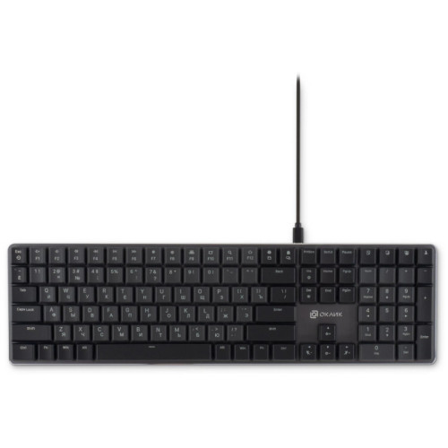 Клавиатура Oklick K953X механическая черный/серый USB Multimedia LED (1901086) Клавиатура Oklick K953X механическая черный/серый USB Multimedia LED (1901086)