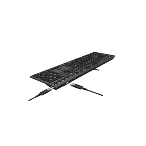 Клавиатура A4Tech Fstyler FX60H серый USB slim LED (FX60H GREY/WHITE)