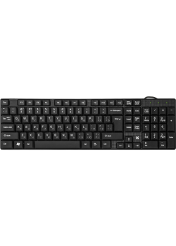 Defender Проводная клавиатура Accent SB-720 RU,черный,компактная USB