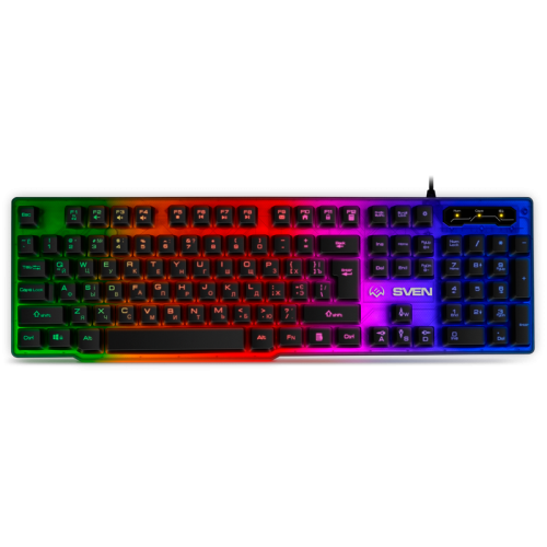 Игровая клавиатура KB-G8500 (104 кл, 12 Fn  функций, прозрач. корп.,подсв, мет. основание )