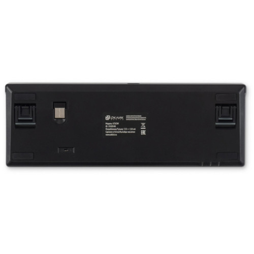 Клавиатура Oklick K763W механическая черный USB беспроводная BT/Radio Multimedia for gamer LED (1920548)