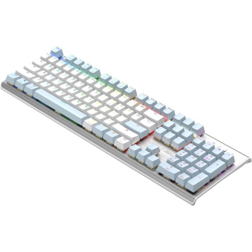 Клавиатура A4Tech Fstyler FS100 Neon механическая синий/белый USB for gamer LED (FS100)