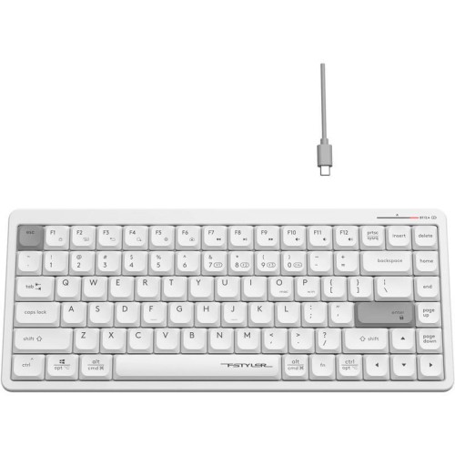 Клавиатура A4Tech Fstyler FBX53C белый USB беспроводная BT/Radio slim Multimedia (FBX53C)