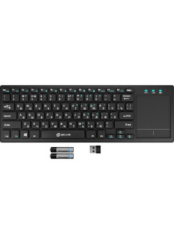 Клавиатура Oklick 830ST черный USB беспроводная slim Multimedia Touch