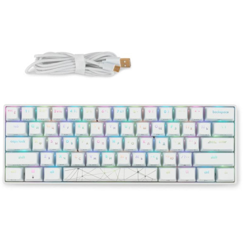 Клавиатура GMNG GG-KB505XW механическая белый USB беспроводная BT/Radio for gamer LED (1910522)