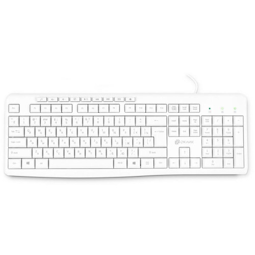 Клавиатура Oklick 305M белый USB Multimedia (1875227)