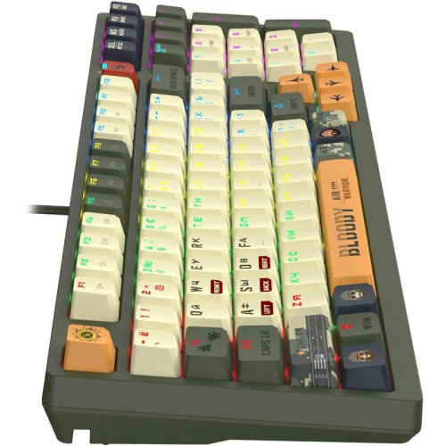 Клавиатура A4Tech Bloody S98 Aviator механическая зеленый USB for gamer LED (S98 AVIATOR)