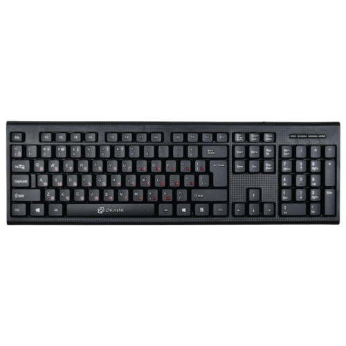 Клавиатура Oklick 120M черный USB (1083044)