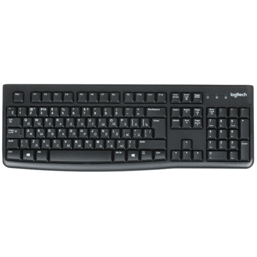 Клавиатура Logitech K120 (USB, waterproof, low profile) OEM [920-002522]